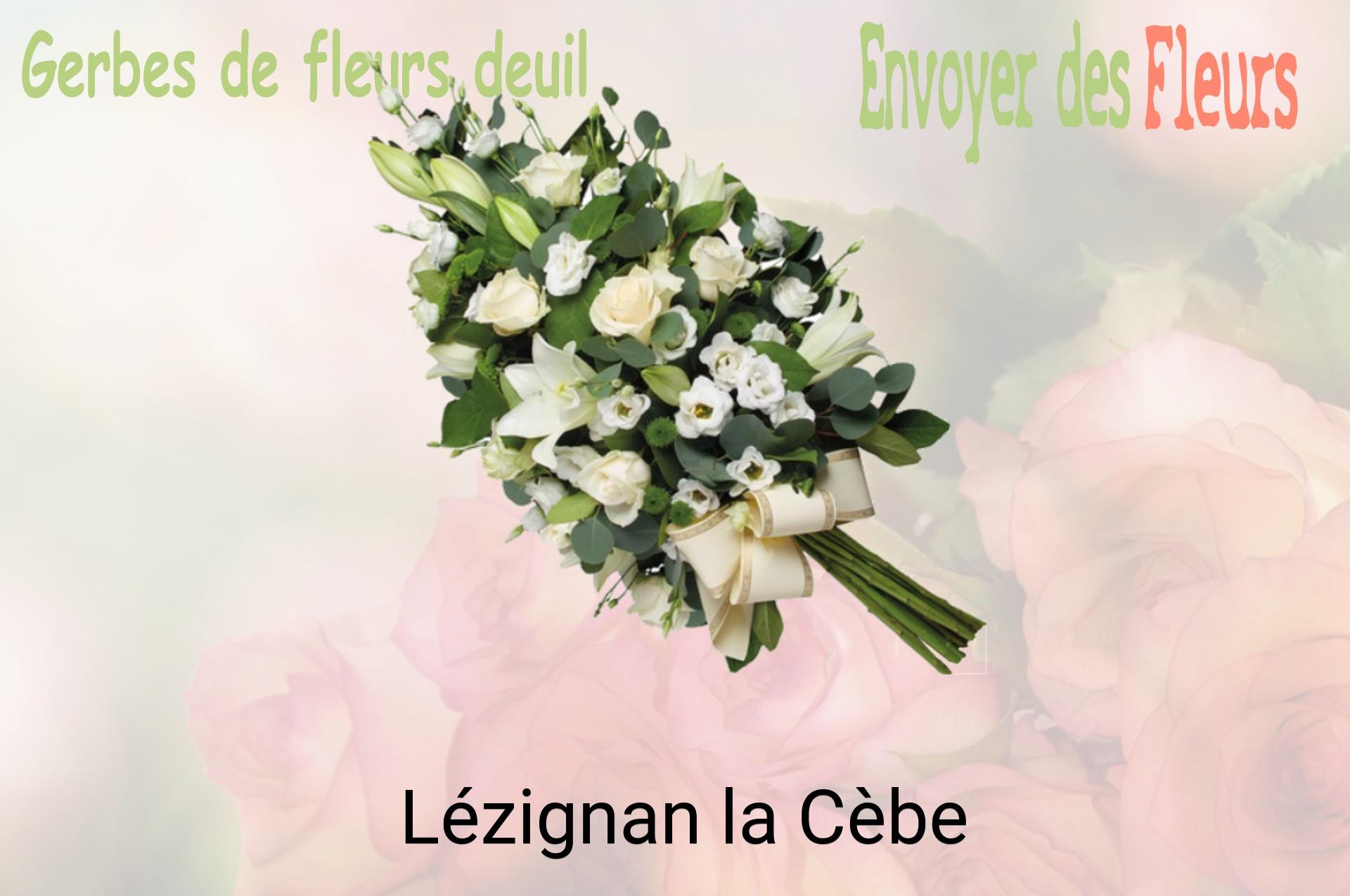 Gerbe de fleurs de deuil livrée à Lézignan-la-Cèbe